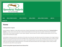 Tablet Screenshot of gorillasinuganda.com
